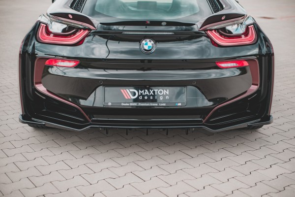 Mittlerer Diffusor Heck Ansatz DTM Look für BMW i8 Carbon Look