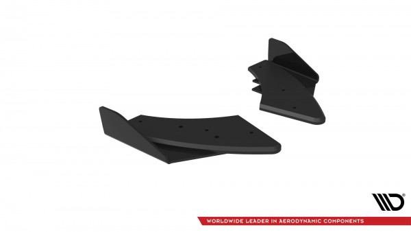 Street Pro Heck Ansatz Flaps Diffusor +Flaps für Audi S3 Sportback 8Y Facelift schwarz Hochglanz