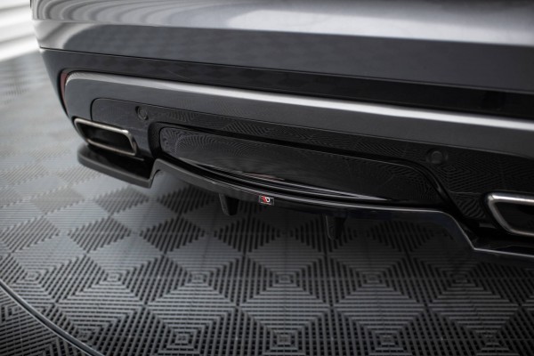Hinten Splitter (mit einem vertikalem balken) für Land Rover Range Rover Velar R-Dynamic Mk1 schwarz