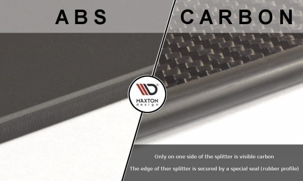 Racing Front Ansatz passend Carbon Look für VW GOLF 7 R Facelift - HYBRID