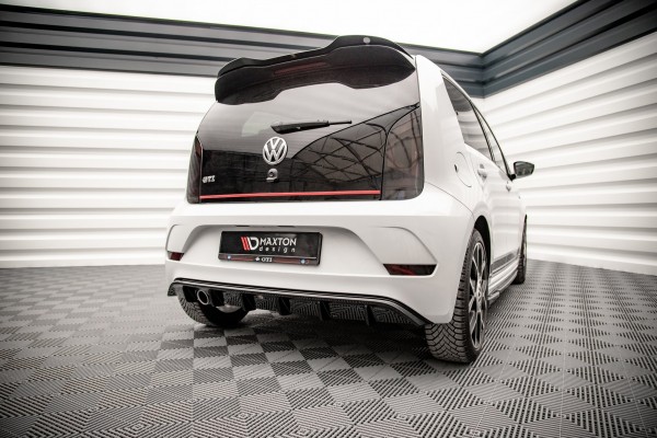 Diffusor Heck Ansatz für Volkswagen Up GTI schwarz Hochglanz