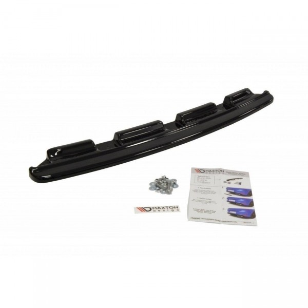 Mittlerer Diffusor Heck Ansatz für BMW 6er Gran Coupé M Paket schwarz Hochglanz