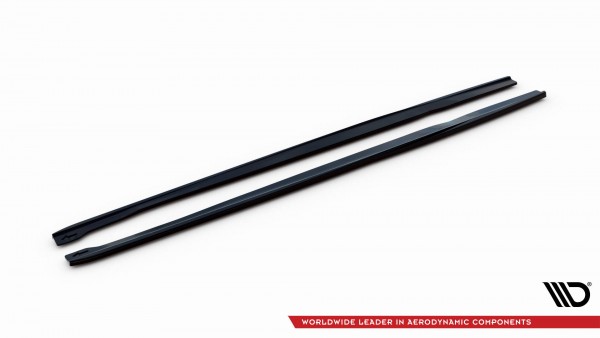 Seitenschweller Ansatz für V.2 für Audi RS7 C7 Facelift schwarz Hochglanz