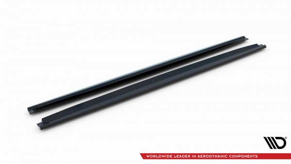 Seitenschweller Ansatz für V.3 für Mercedes-Benz GLC Coupe AMG-Line C253 schwarz Hochglanz