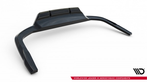 Hinten Splitter (mit einem vertikalem balken) für Audi A5 F5 Facelift schwarz Hochglanz
