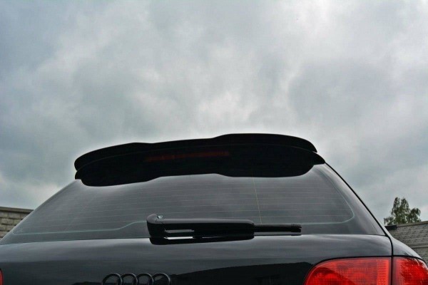 Spoiler CAP für Audi S4 / A4 S-Line B7 Avant schwarz Hochglanz