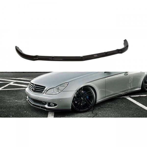 Front Ansatz für MERCEDES CLS C219 Serie schwarz Hochglanz