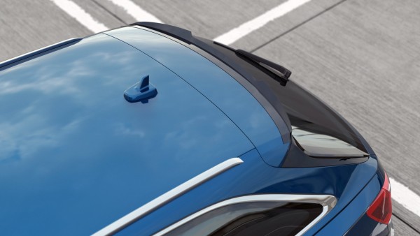 Spoiler CAP für Audi A6 Avant / A6 Allroad / A6 S-Line Avant / S6 Avant C8 schwarz Hochglanz