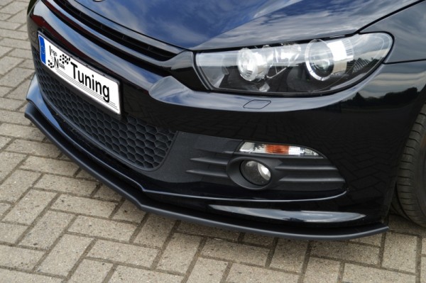 Cup Frontspoilerlippe aus ABS hochglanz schwarz VW Scirocco 3, R-Line, Typ 13 Bj.: 2009-2014