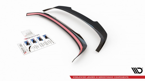 Spoiler CAP V.2 für VW Golf 8 schwarz Hochglanz