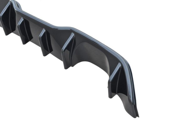Diffusor Heck Ansatz für Ford Fiesta ST Mk7 FL schwarz Hochglanz