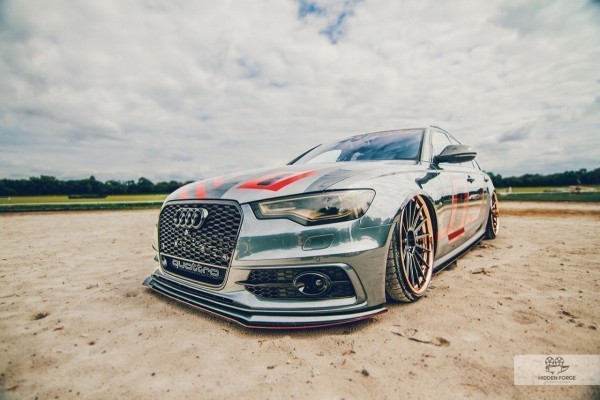 Racing Front Ansatz für AUDI A6 C7 S-LINE (2 SPLITTER = 1 SATZ)