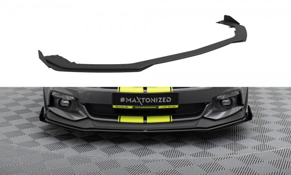 Street Pro Front Ansatz für +Flaps für + Flaps Ford Mustang GT Mk6 schwarz Hochglanz