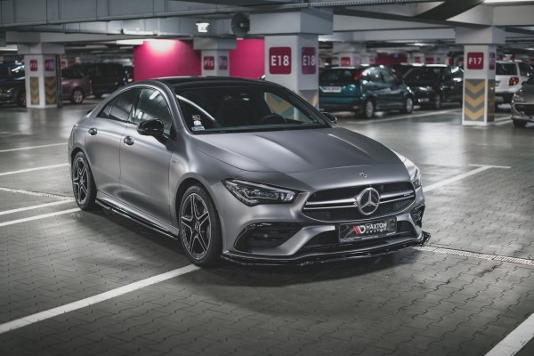 Seitenschweller Ansatz für Mercedes-AMG CLA 35 / 45 C118 schwarz matt