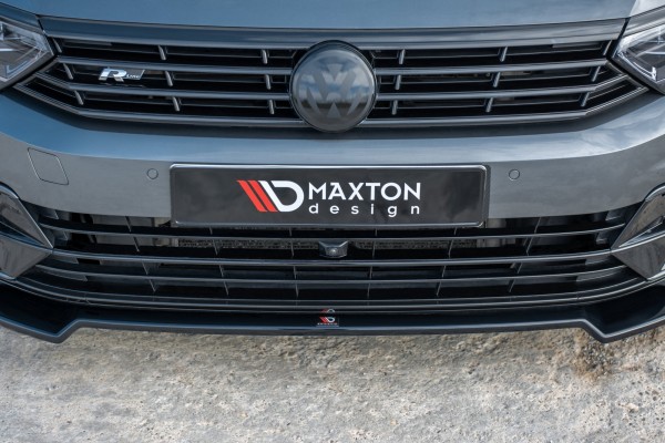 Front Ansatz V.2 für Volkswagen Passat R-Line B8 schwarz Hochglanz