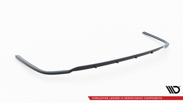 Hinten Splitter (mit einem vertikalem balken) für Volkswagen Caddy Maxi Mk5 schwarz Hochglanz
