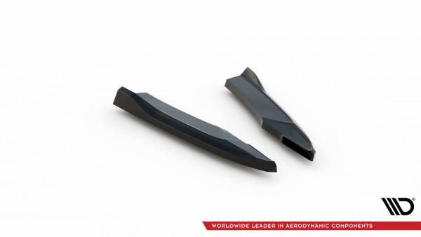 Heck Ansatz Flaps Diffusor V.2 für Audi S5 Coupe 8T Facelift schwarz Hochglanz