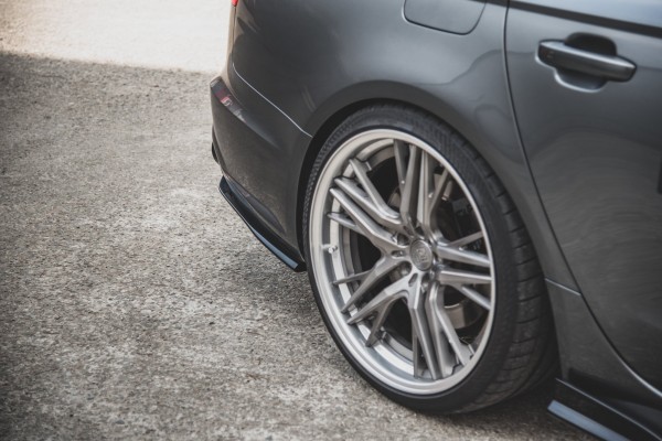 Heck Ansatz Flaps Diffusor für Audi S6 / A6 S-Line C7 FL
