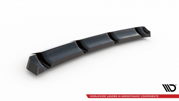 Mittlerer Diffusor Heck Ansatz für Hyundai Veloster N Mk2 schwarz Hochglanz