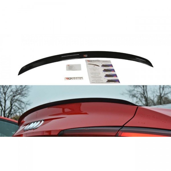Spoiler CAP für Audi A5 S-Line F5 Coupe schwarz Hochglanz
