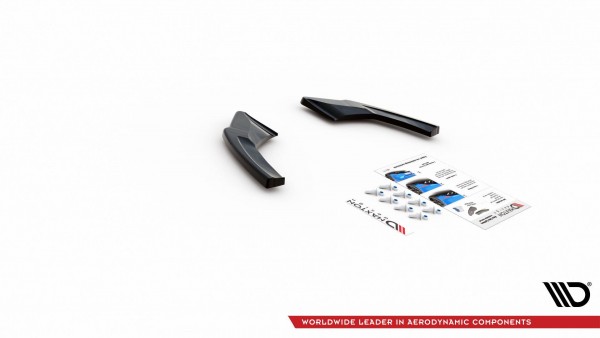 Heck Ansatz Flaps Diffusor +Flaps für V.1 Volkswagen Golf 8 GTI Clubsport