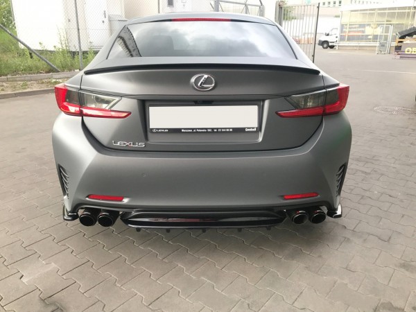 Mittlerer Diffusor Heck Ansatz für im DTM LOOK Lexus Rc schwarz Hochglanz