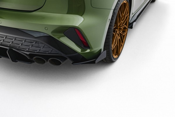 Street Pro Heck Ansatz Flaps Diffusor +Flaps für Audi S3 Sportback 8Y Facelift schwarz Hochglanz