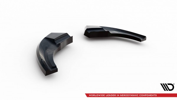Heck Ansatz Flaps Diffusor für Volkswagen Polo GTI Mk6 Facelift schwarz Hochglanz