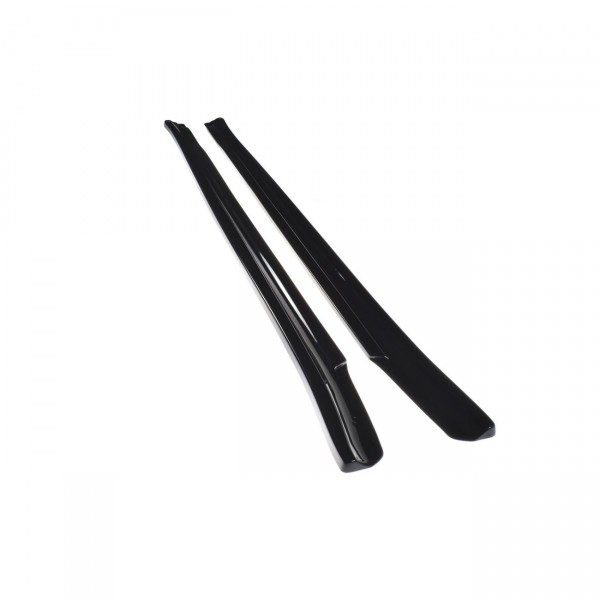 Seitenschweller Ansatz für MASERATI QUATTROPORTE MK.6 vor Facelift schwarz Hochglanz