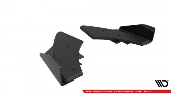 Street Pro Heck Ansatz Flaps Diffusor +Flaps für Audi S3 Sportback 8Y Facelift schwarz Hochglanz