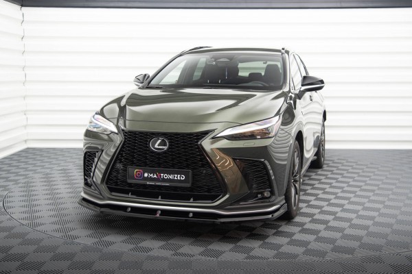 Front Ansatz V.1 für Lexus NX F-Sport Mk2 schwarz Hochglanz