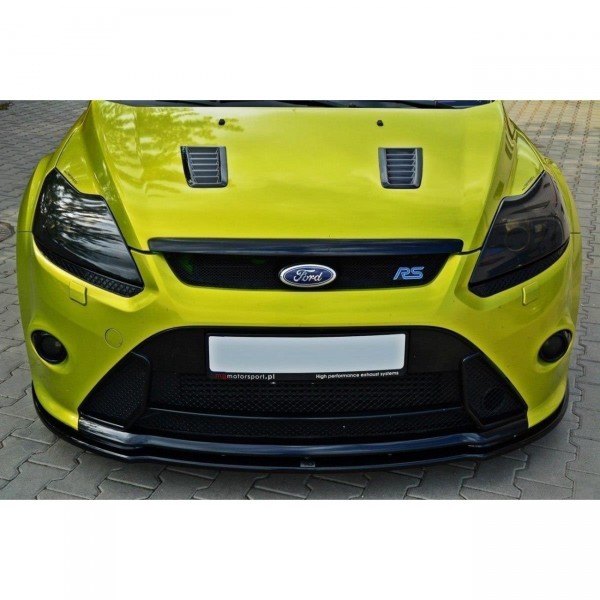 Front Ansatz V.2 für Ford Focus RS Mk2 schwarz Hochglanz