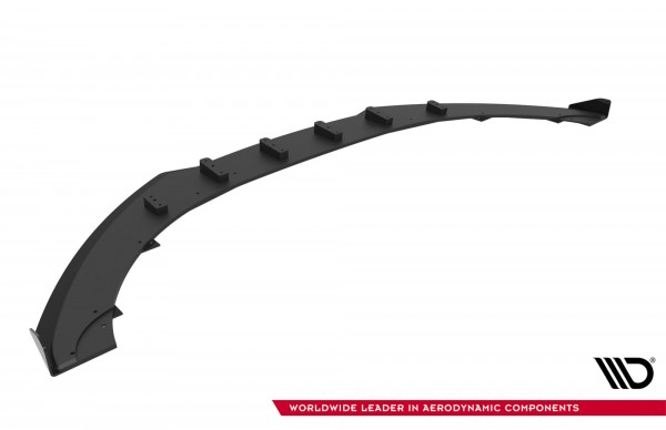 Street Pro Front Ansatz für +Flaps für + Flaps Audi TT S / TT S-Line 8J Facelift schwarz Hochglanz