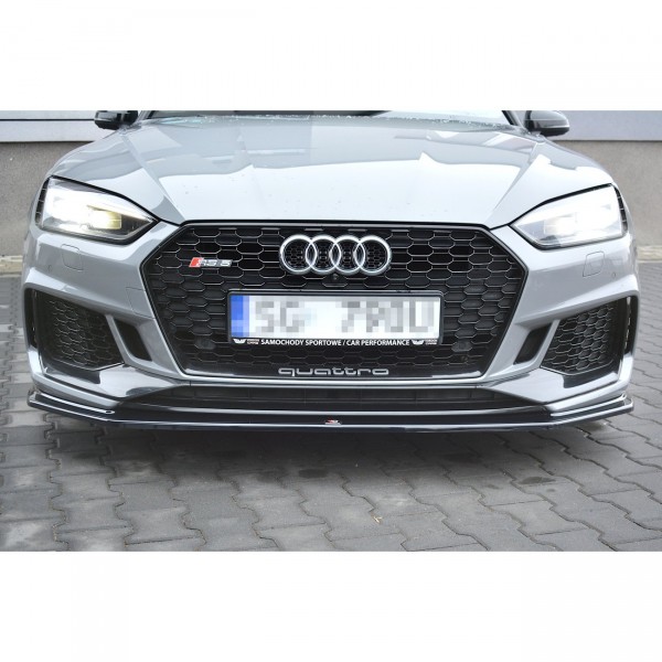 Front Ansatz V.2 für Audi RS5 F5 Coupe / Sportback schwarz Hochglanz
