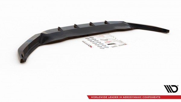 Front Ansatz V.1 für Volkswagen Passat B8 schwarz Hochglanz