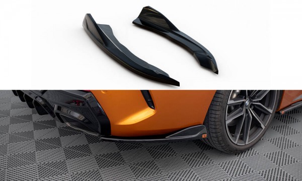 Heck Ansatz Flaps Diffusor V.6 für BMW 4er M440i G22 / G23 / G22 Facelift / G23 Facelift schwarz Hoc