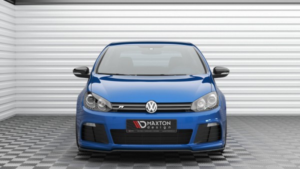 Front Ansatz V.2 für Volkswagen Golf R Mk6 schwarz Hochglanz