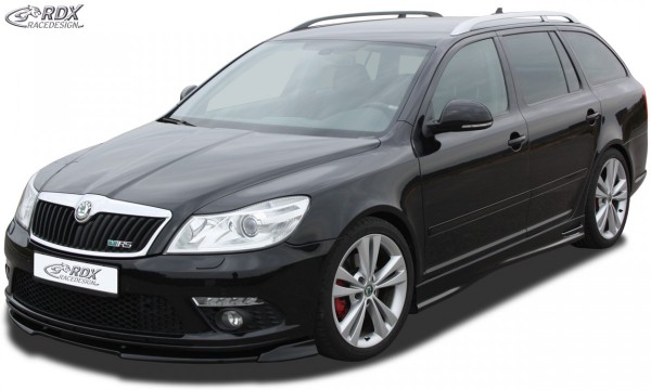 RDX Frontspoiler VARIO-X für SKODA Octavia 2 RS Facelift Typ 1Z 2008+ Frontlippe Front Ansatz Vorne