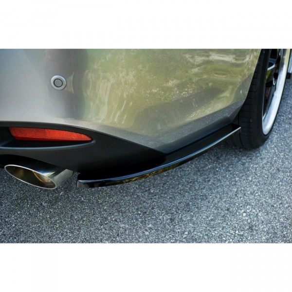 Heck Ansatz Flaps Diffusor passend für Mazda 6 GJ (Mk3) Wagon schwarz Hochglanz