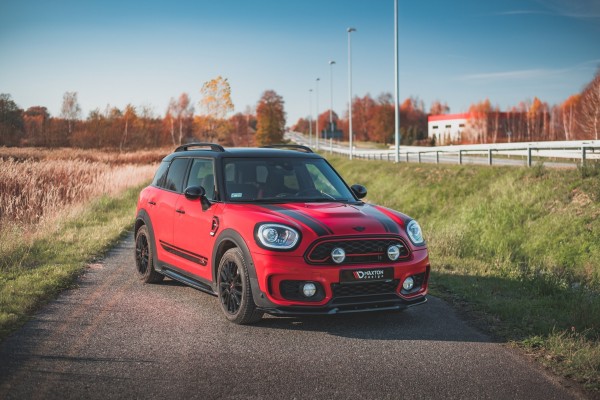 Front Ansatz V.1 für Mini Countryman Mk2 F60 JCW schwarz Hochglanz