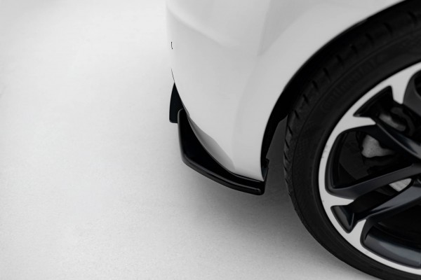 Heck Ansatz Flaps Diffusor für Peugeot RCZ Mk1 / Mk1 Facelift schwarz Hochglanz