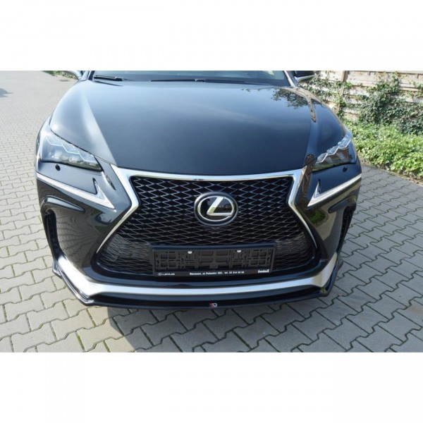 Front Ansatz V.1 für Lexus NX Mk1 F-Sport schwarz Hochglanz
