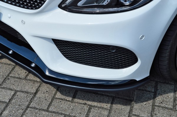 CUP Frontspoilerlippe aus ABS hochglanz schwarz Mercedes Benz C43 AMG, W205 Bj.: 2016-2018 passend f