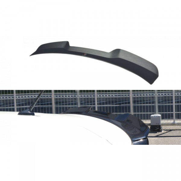 Spoiler CAP für VW POLO MK6 GTI schwarz Hochglanz