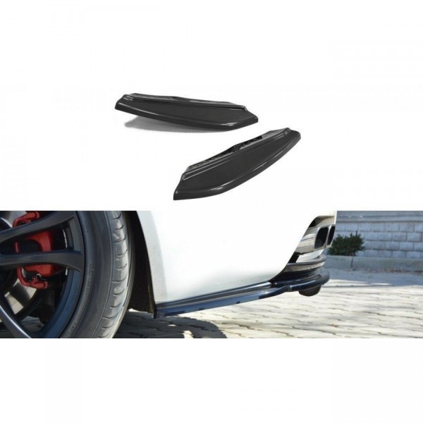 Heck Ansatz Flaps Diffusor für Alfa Romeo Brera schwarz Hochglanz