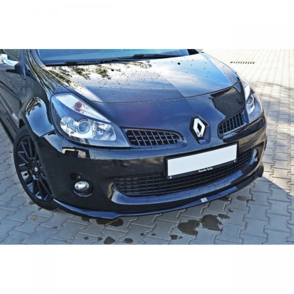 Front Ansatz für RENAULT CLIO III RS schwarz Hochglanz