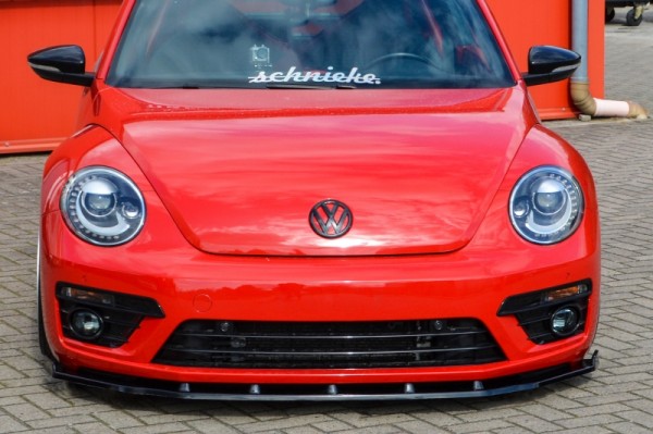 Cup Frontspoilerlippe aus ABS, nur passend für R-Line Stoßstange hochglanz schwarz VW Beetle, 5C, Ty