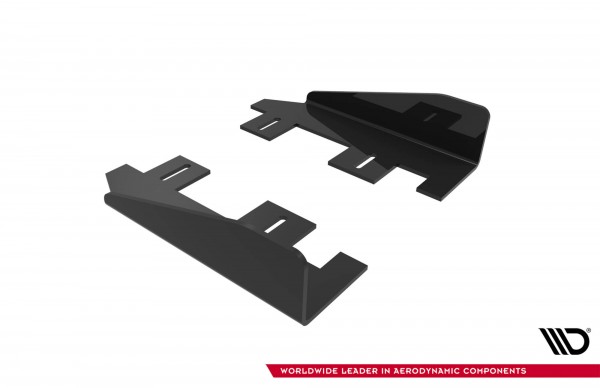 Side Flaps für Ford Focus ST Mk3 Facelift schwarz Hochglanz