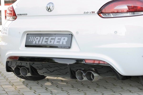 Rieger Heckeinsatz für R-Line Heckschürze VW Scirocco 3 (13) 2-tür.