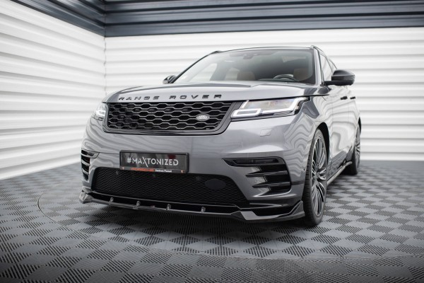 Front Ansatz für Land Rover Range Rover Velar R-Dynamic Mk1 schwarz Hochglanz